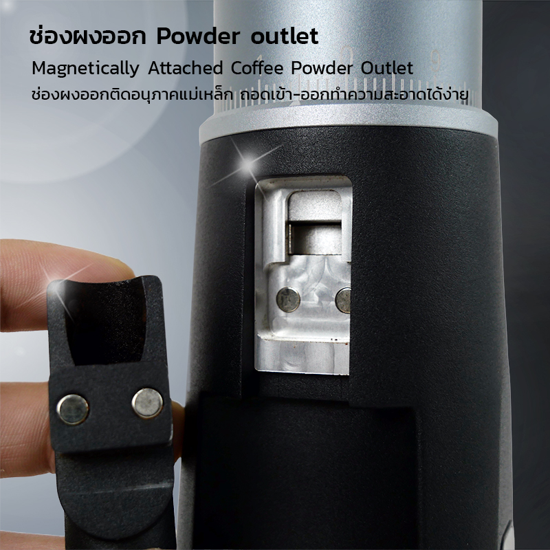 🇹🇭 STARSEEKER EDGE Mini เครื่องบดกาแฟพกพา – เฟืองบดทรงกรวย 38 มม. | ชาร์จเร็ว USB-C | บดได้สูงสุด 50 แก้วต่อการชาร์จ