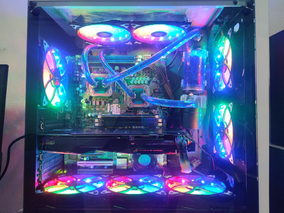 ชุดน้ำเปิดCPU 2ตอน ท่ออ่อน ครบชุด, CPU Water Cooling Set [รุ่นMaster Grade240]