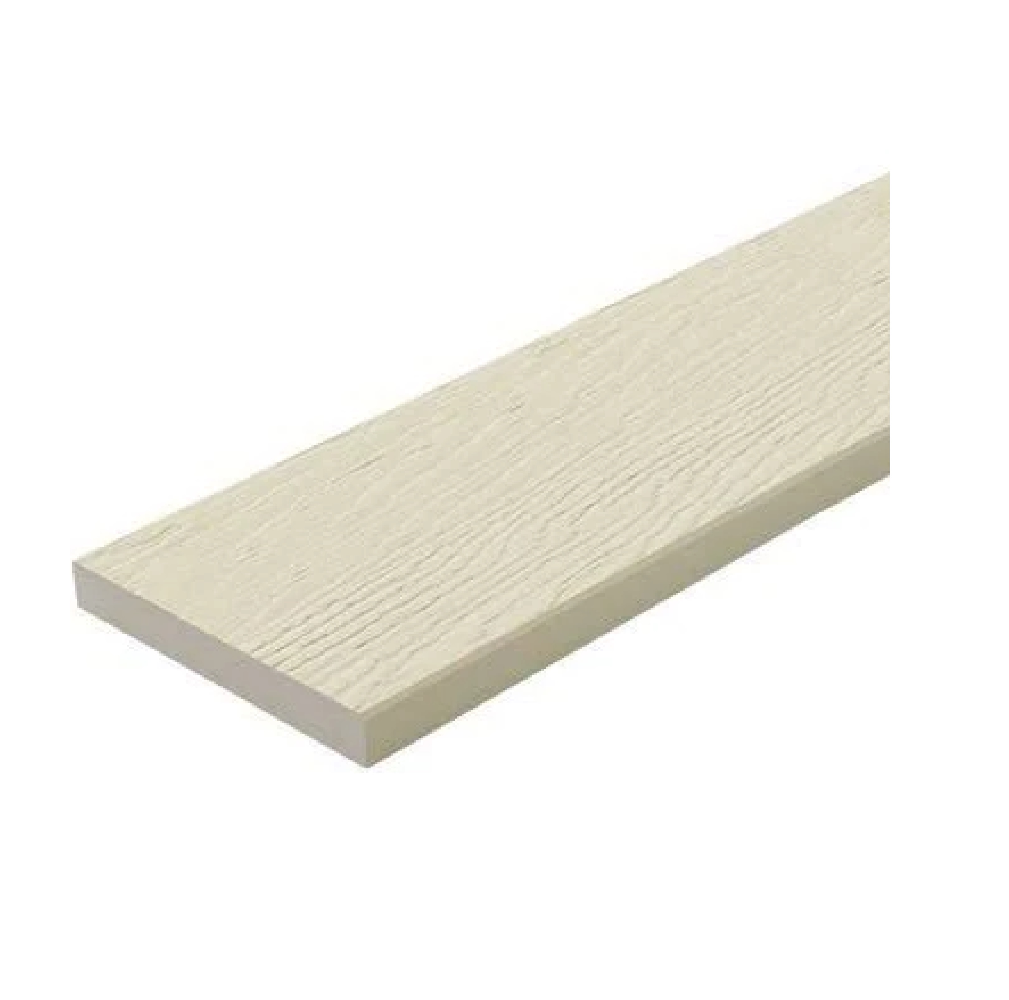 ไม้พื้น เฌอร่า รุ่น ขอบวี ลายชัยพฤกษ์ ขนาด 25 x 300 x 2.5 ซม. สีรองพื้นขาวมะลิ