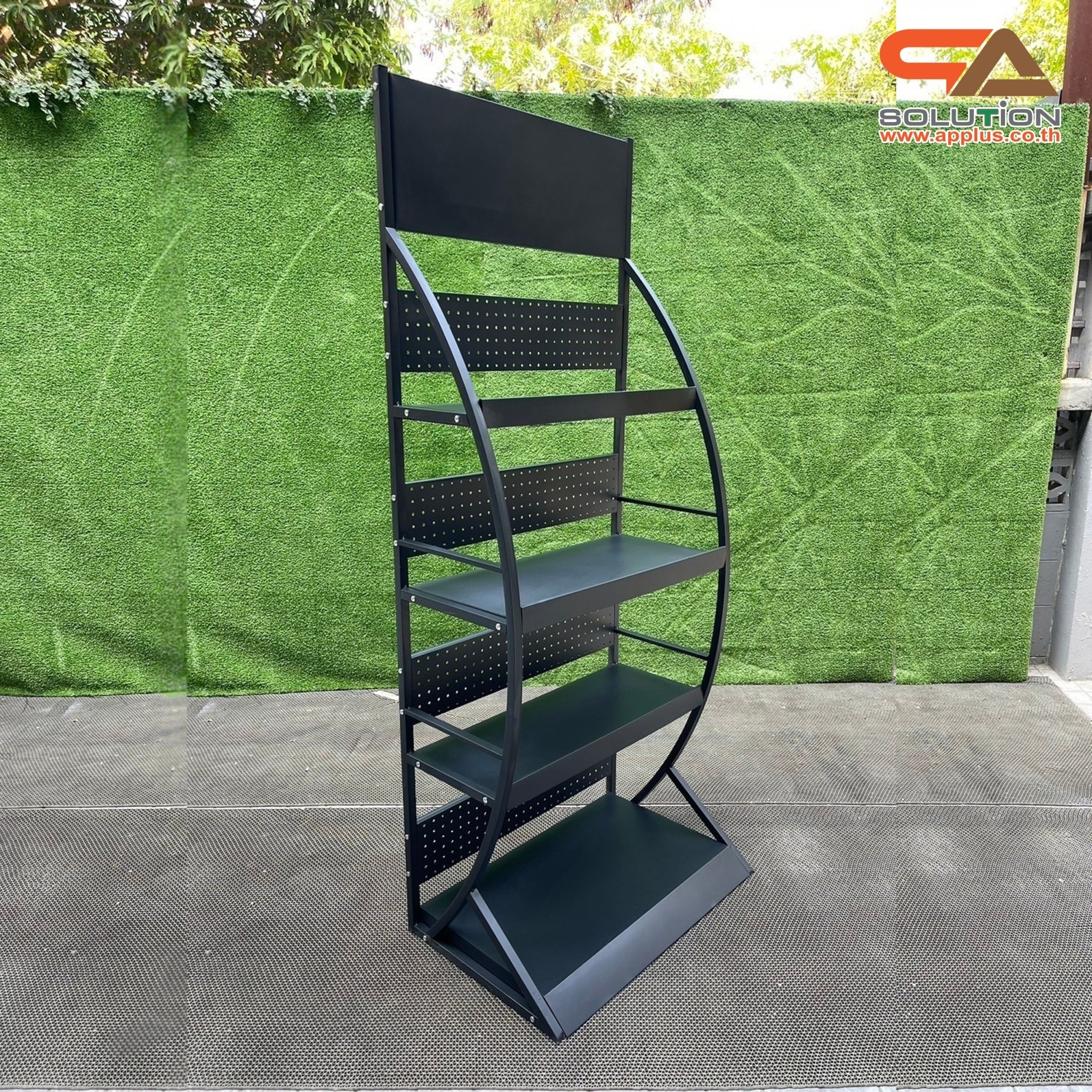 ชั้นวางสินค้าเหล็ก 4ชั้น สีดำขนาด(W)70 x (D)45 x (H)170 cm.(ถอดประกอบได้) แข็งแรง รับน้ำหนักได้ดี