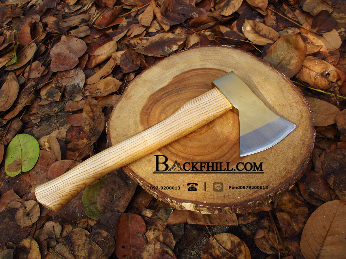 ขวานลุยป่า STAR ใบ Stainless Steel 700g ด้ามไม้สน