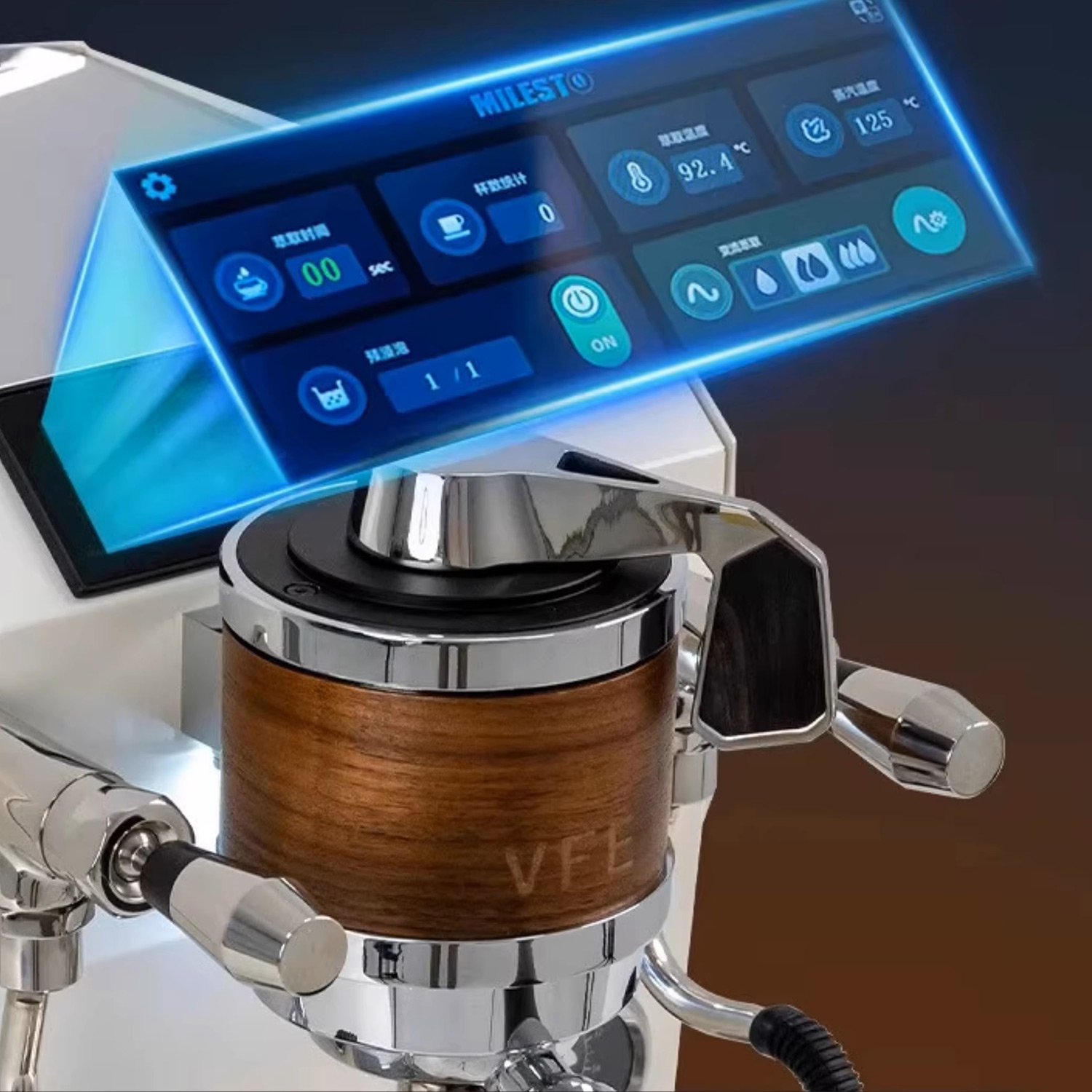 APRESSO AURORA 4 เครื่องชงเอสเปรสโซ 50VFE ปรับน้ำได้|พร้อมหน้าจอ LCD