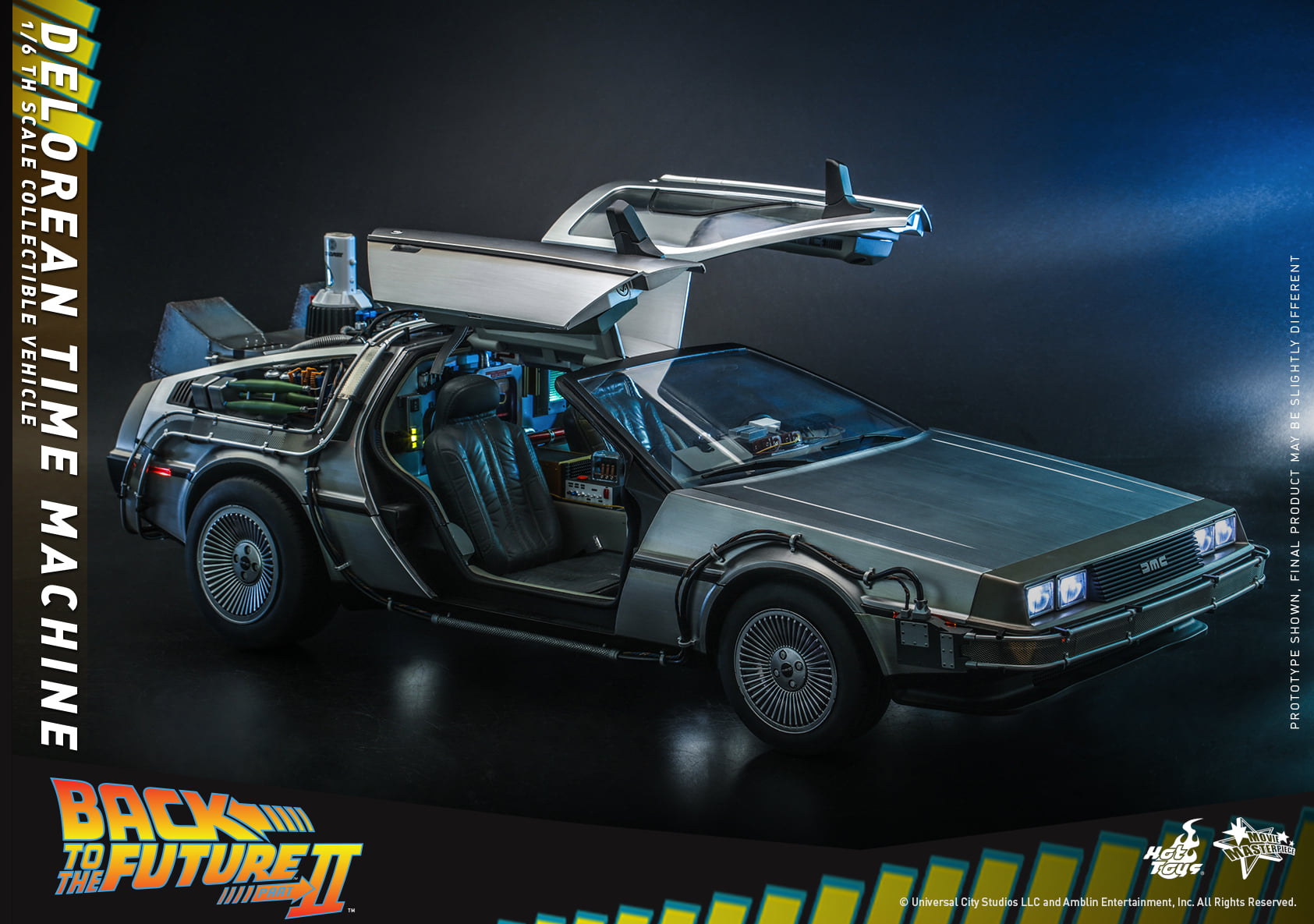 Hot Toys MMS636 1/6 Back to the Future II - DeLorean Time Machine