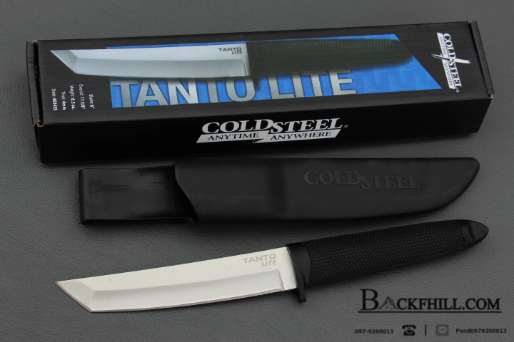 มีดใบตาย COLD STEEL TANTO LITE ขนาด 11.5 นิ้ว ใบหนา 4 มม. พร้อมซองแข็ง (OEM) AAA
