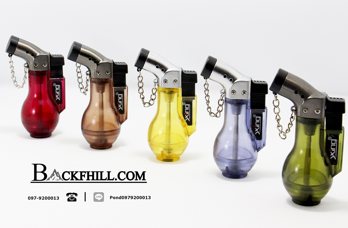 ไฟแช็คแก๊สทรงน้ำเต้าไอพ่นเทอร์โบ 1300 องศาเซลเซียส ขนาดพกพา