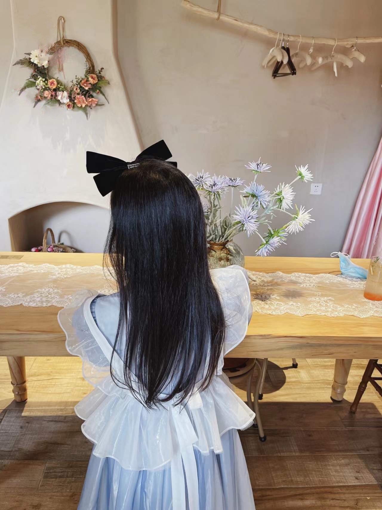 ชุดเจ้าหญิงอลิสสุดน่ารัก ผ้ากันเปื้อนครึ่งท่อนสีขาว ถอดออกได้ งานพรีเมี่ยม