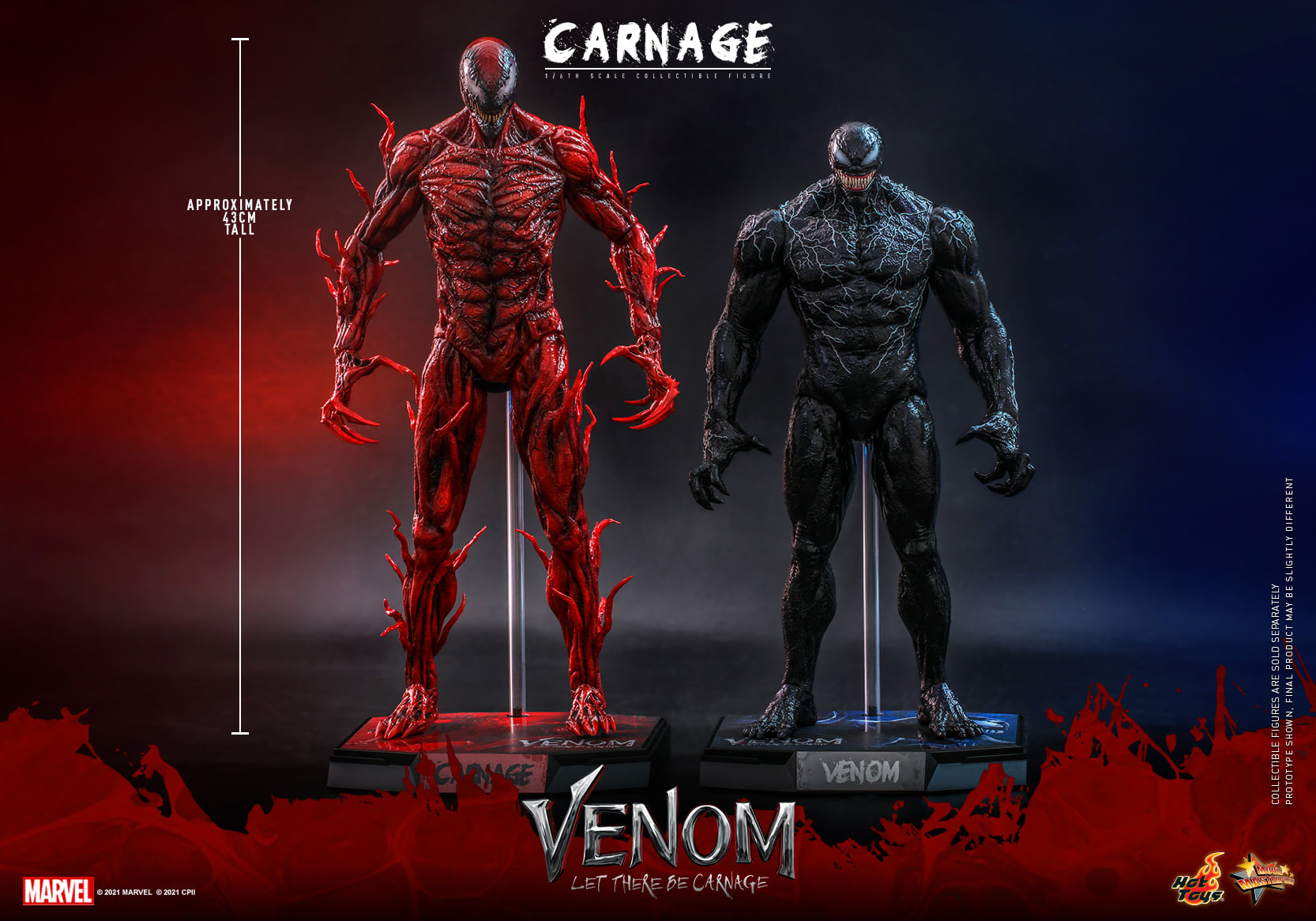 Hot Toys MMS620 1/6 Venom: Let There Be Carnage - Carnage (Deluxe Version)