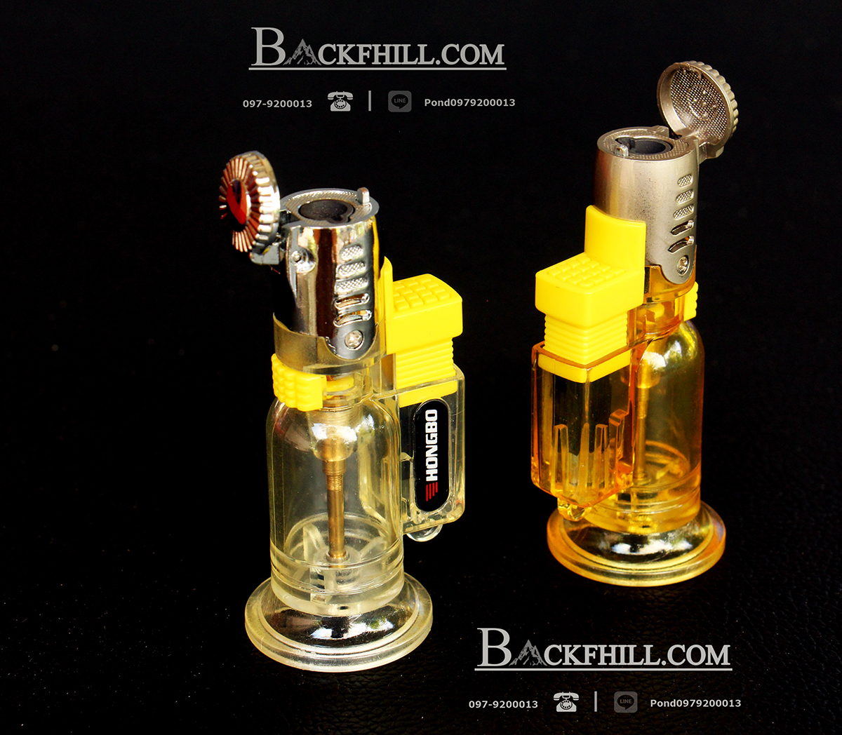 ไฟแช็คแก๊สทรงระฆังไอพ่นเทอร์โบ 1300 องศาเซลเซียส ขนาดพกพา