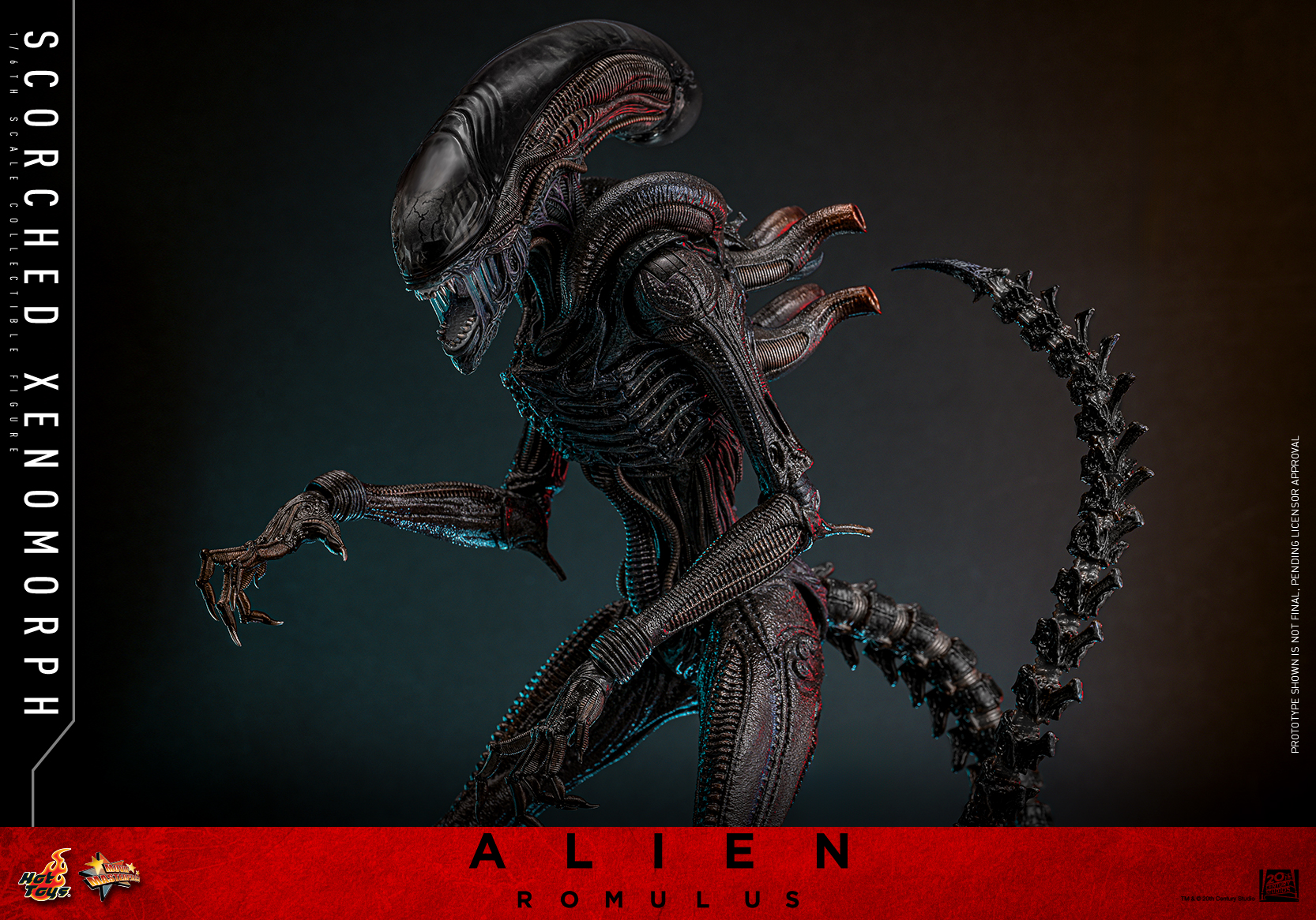 Hot Toys MMS784 Alien: Romulus - Scorched Xenomorph