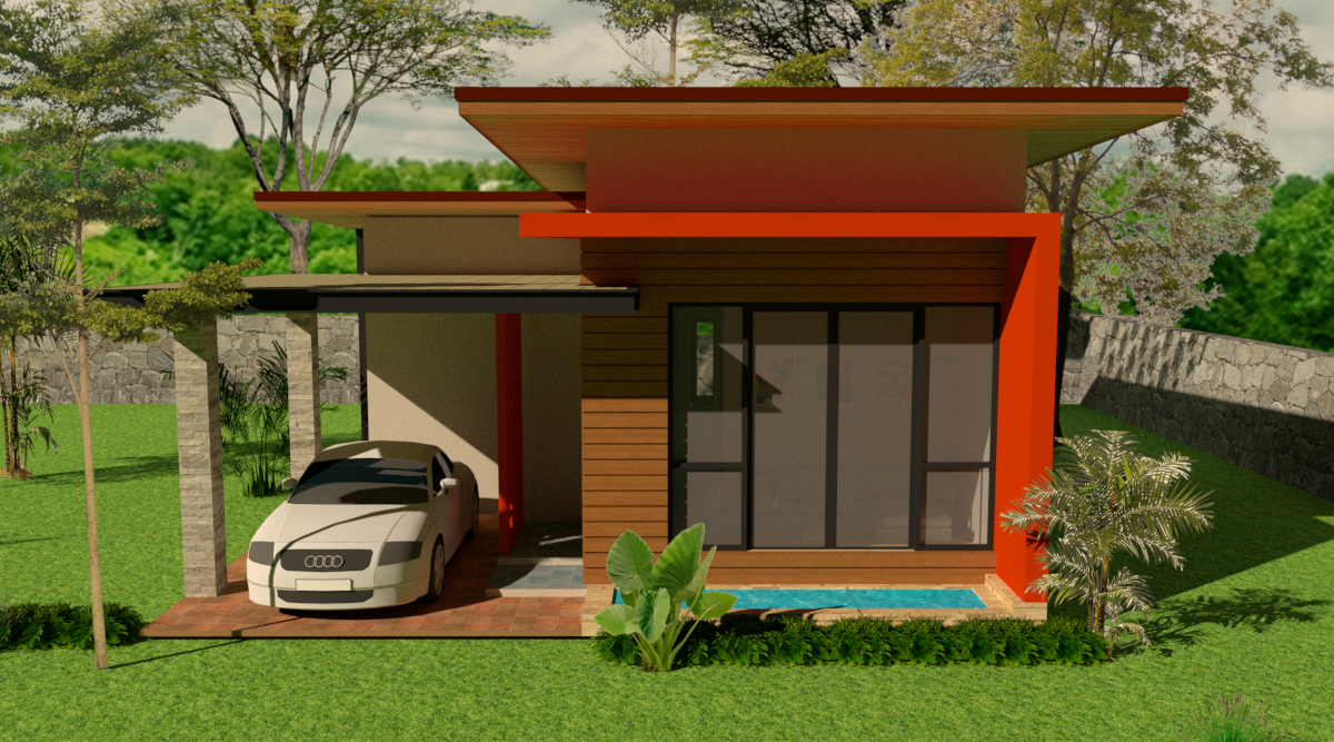 แบบบ้านโมเดิร์น ชั้นเดียว N1-02