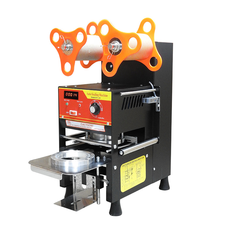 SEMI AUTOMATIC PP CUP SEALING MACHINE WITH CUP COUNTING SYSTEM