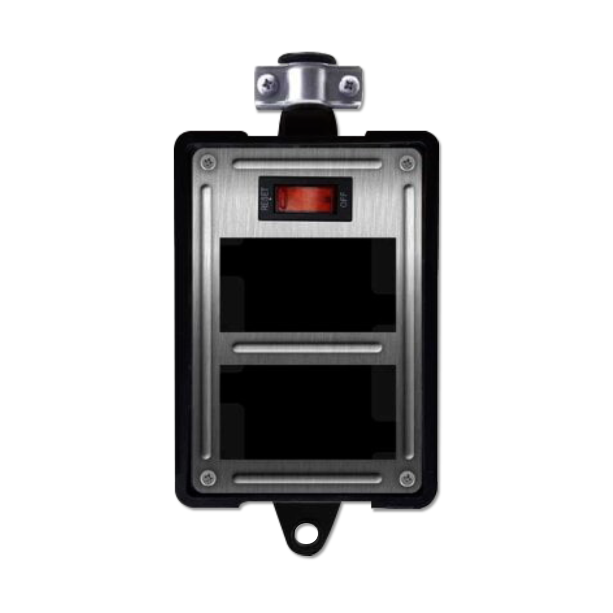 NANO บล็อคยางเปล่า ใส่เต้ารับได้ 4 ช่อง + เมนสวิตช์ 10A รุ่น RB10HS4 (1 ชิ้น/กล่อง)