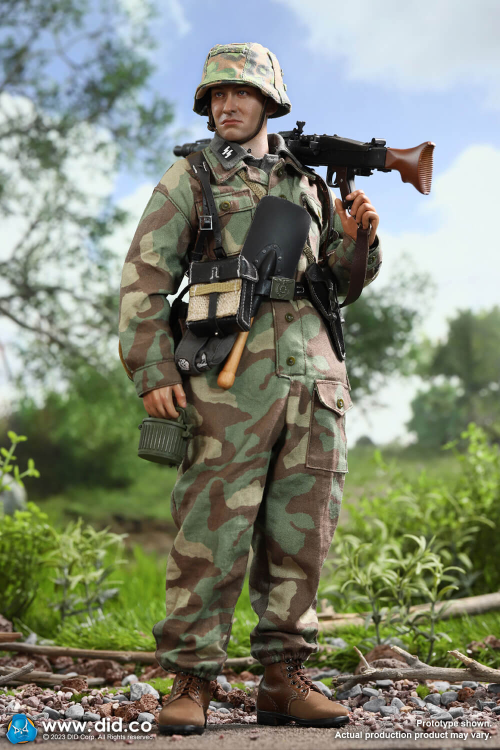 DID D80169 1/6 WWII German 12th SS Panzer Division MG42 Gunner – Otto