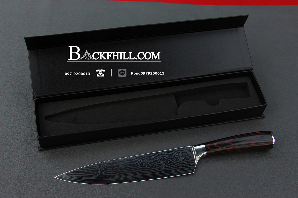 มีดเดบะแล่ปลาลายดามัสกัส Japanese Deba Knife ขนาด 13 นิ้ว