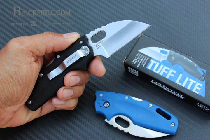 cold steel No.TUFF LITE ใบมีด JAPANESE STEEL AUS8A ( AAA ) สีดำ