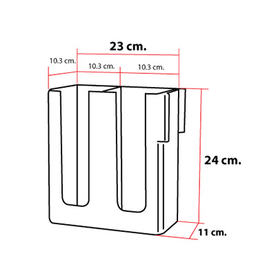 Coffee cup holder stored 2 compartments(Black)
