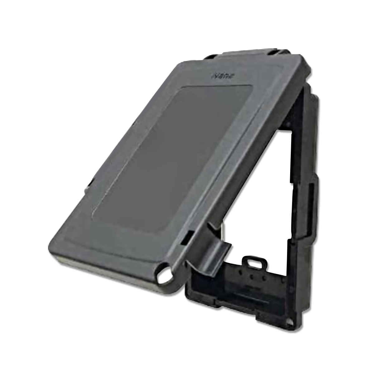 NANO ฝาครอบแผงหน้ากากกันน้ำแบบเรียบ สีดำ รุ่น NANO-413B (20 ชิ้น/กล่อง)