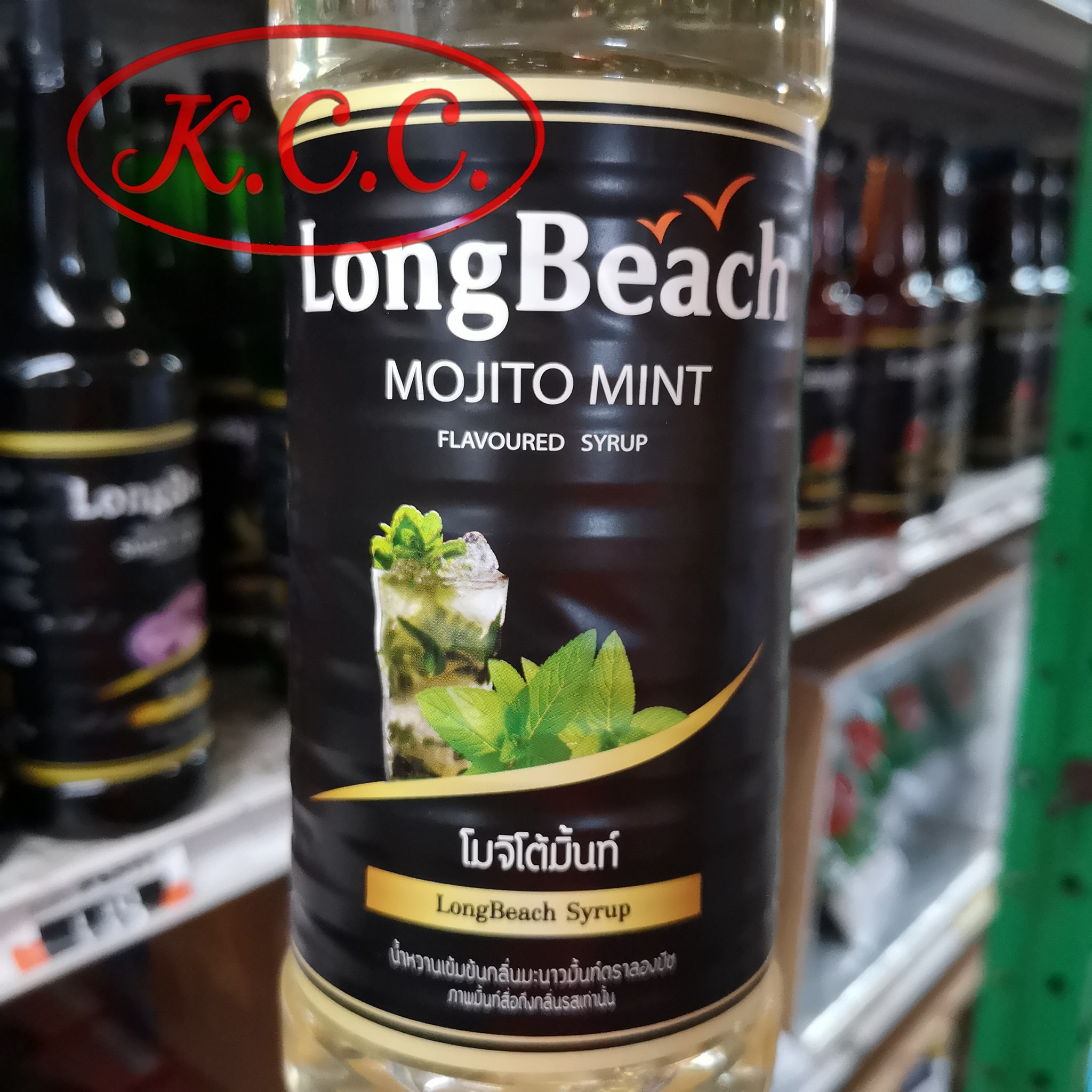 ลองบีช น้ำหวานกลิ่น โมจิโต้มิ้นท์ LongBeach Mojito Mint 740 ml.