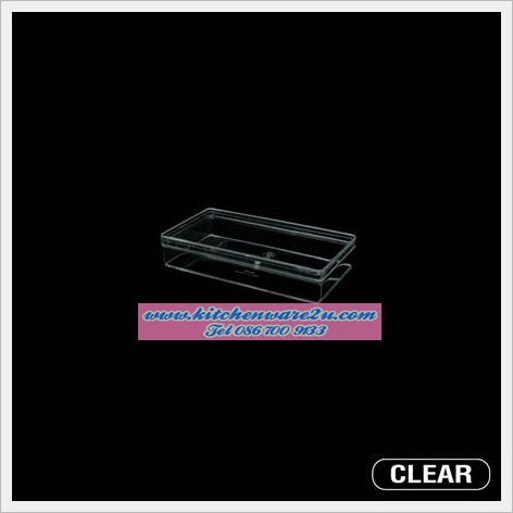 P06569 กล่องเหลี่ยมใส ( 9.3 x 17.4 x 3.5 cm) No.649 (ราคาส่งต่อ 1 โหล:12 ใบ)