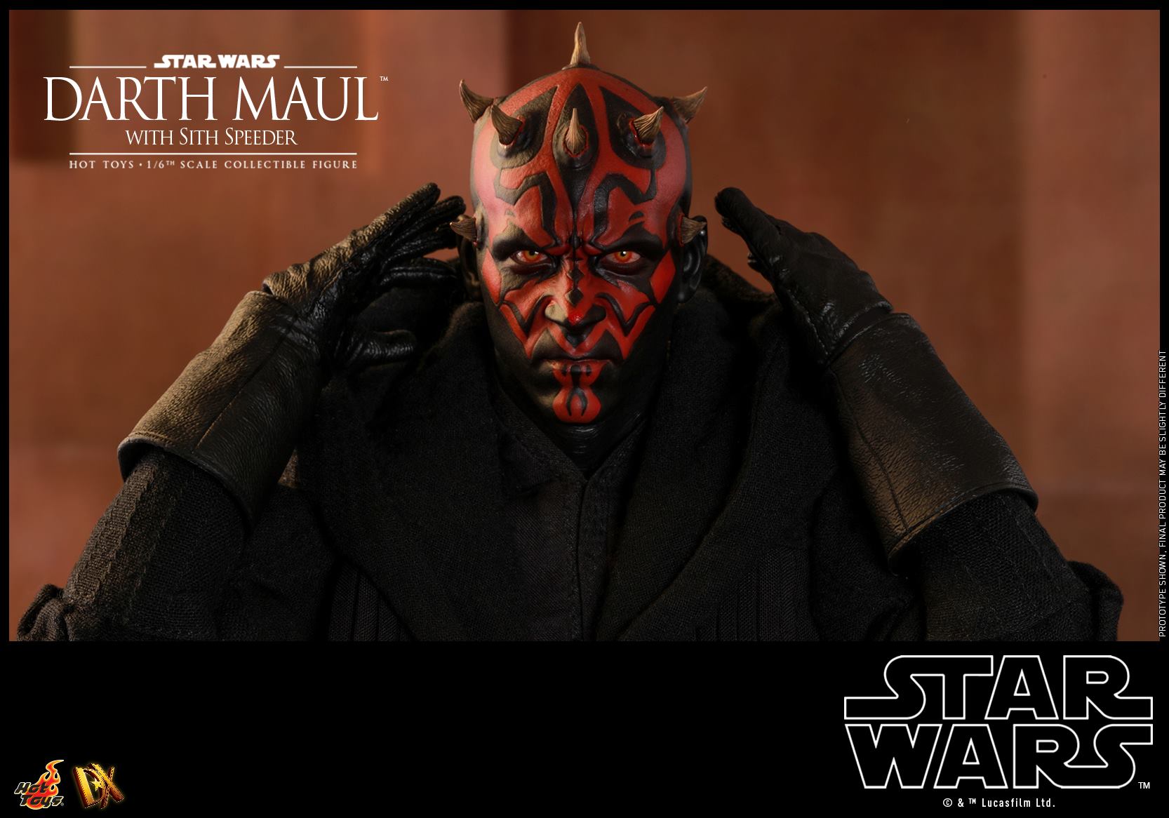 Hot Toys DX17 STAR WARS EPISODE I: THE PHANTOM MENACE - DARTH MAUL WITH SITH SPEEDER
