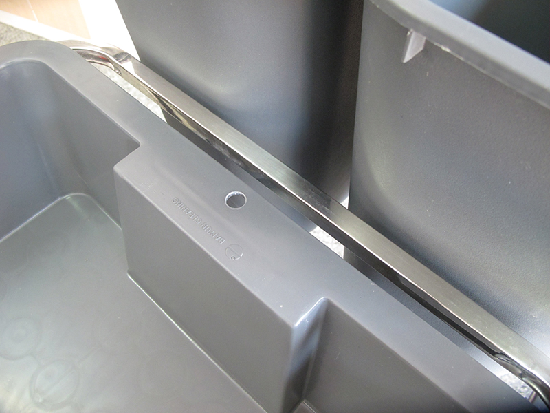 รถเข็นเก็บจาน 3 ชั้น พร้อมกระบะ ถังพลาสติก (คันใหญ่)