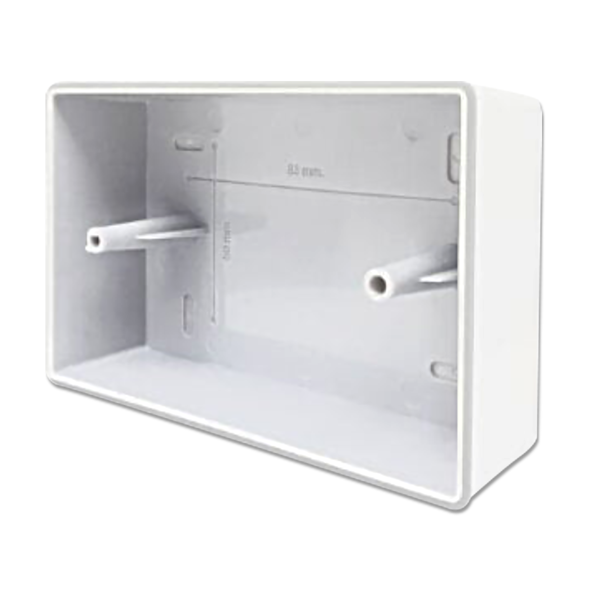 NANO กล่องลอย รุ่นหนา Classic Series สีขาว รุ่น NANO-416W-BOX (20 ชิ้น/กล่อง)