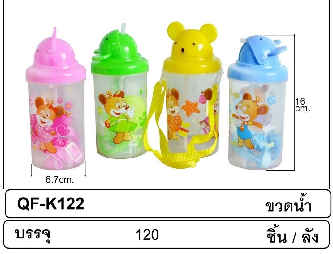 P06437 กระติกนักเรียน มีสายคล้อง ขายยกลัง (ราคาขายส่งต่อ 10 โหล: โหลละ 200 บ)