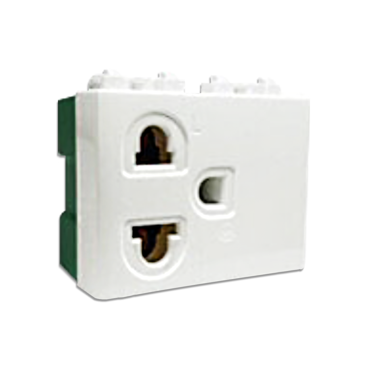 NANO เต้ารับเดี่ยวมีกราวน์ 16A 250V ขนาด 2 ช่อง (แบบขันน็อต) Classic series รุ่น SC-P301 (10 ชิ้น/กล่อง)