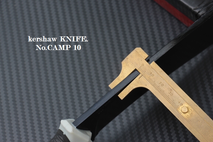 มีดเดินป่าkershaw รุ่น CAMP 10 รหัส 1077 ใบยาว 10 " FULL TANK ใบมีดเหล็ก 65Mn , powdercoat พร้อมซอง Kydex