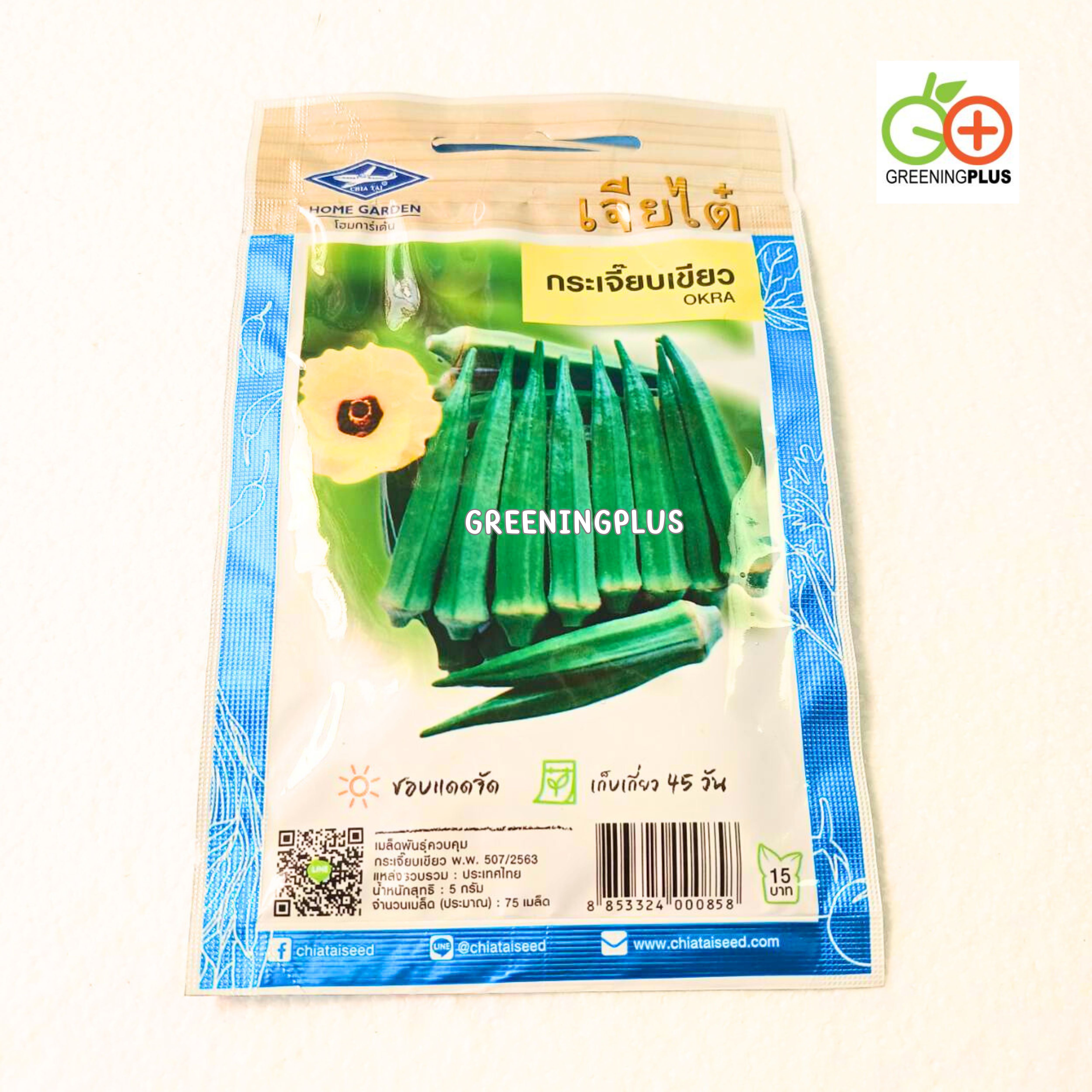 กระเจี๊ยบเขียว Okra เจียไต๋
