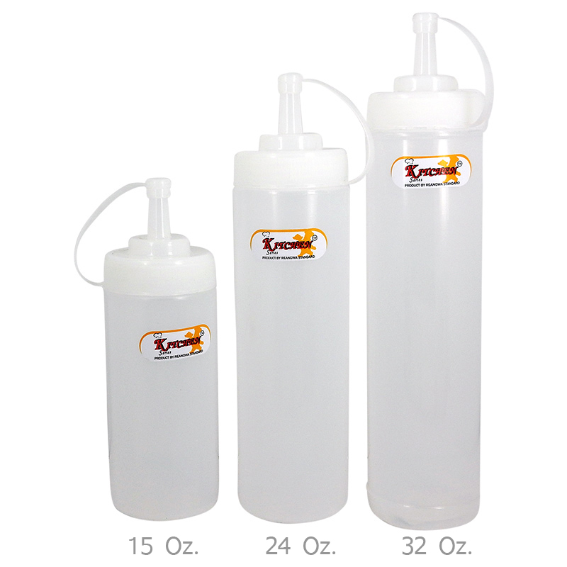 ขวดซอส ขวดบีบ 15Oz./450 Ml.