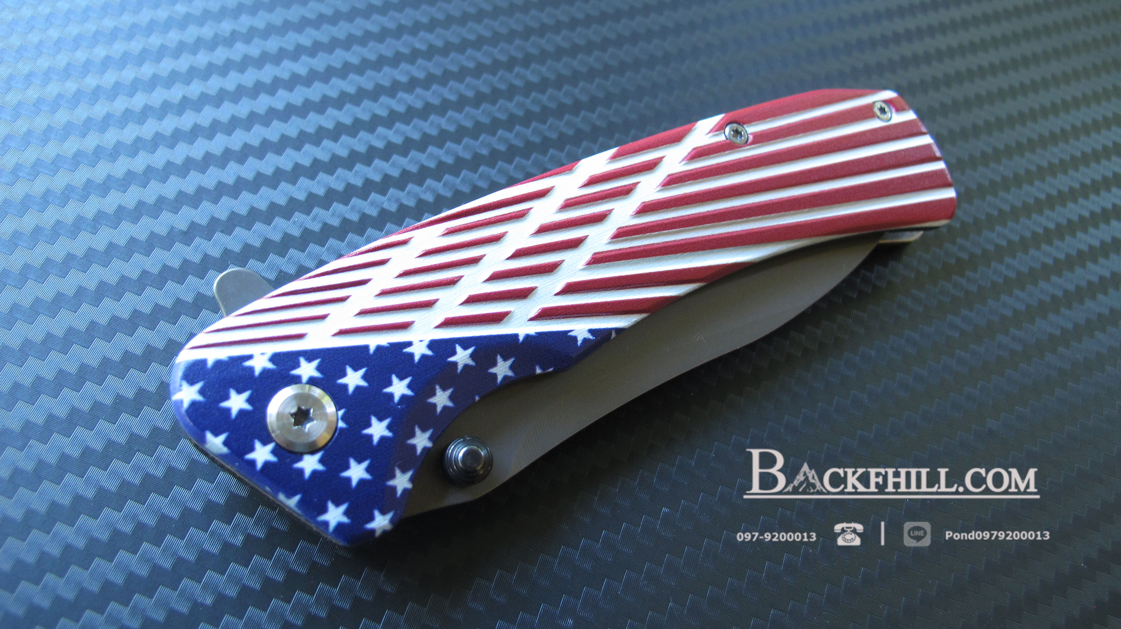 มีดพับ Stainless Steel ด้ามจับ USA.