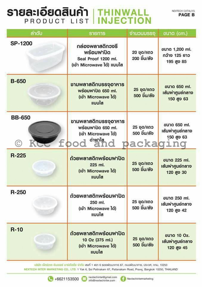 ถ้วยอาหาร 8 oz. แพ็ค25ชิ้น ( B-650 ) Nextech สอบถามราคาล่าสุดได้ที่ Line : @kccfood