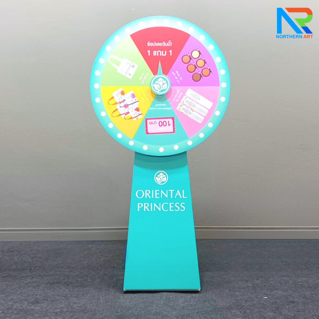 เกมส์วงล้อ รุ่นSTANDY ขนาดวงล้อ 80 ซม. สูง 158 ซม.ถอดประกอบและพับเก็บได้