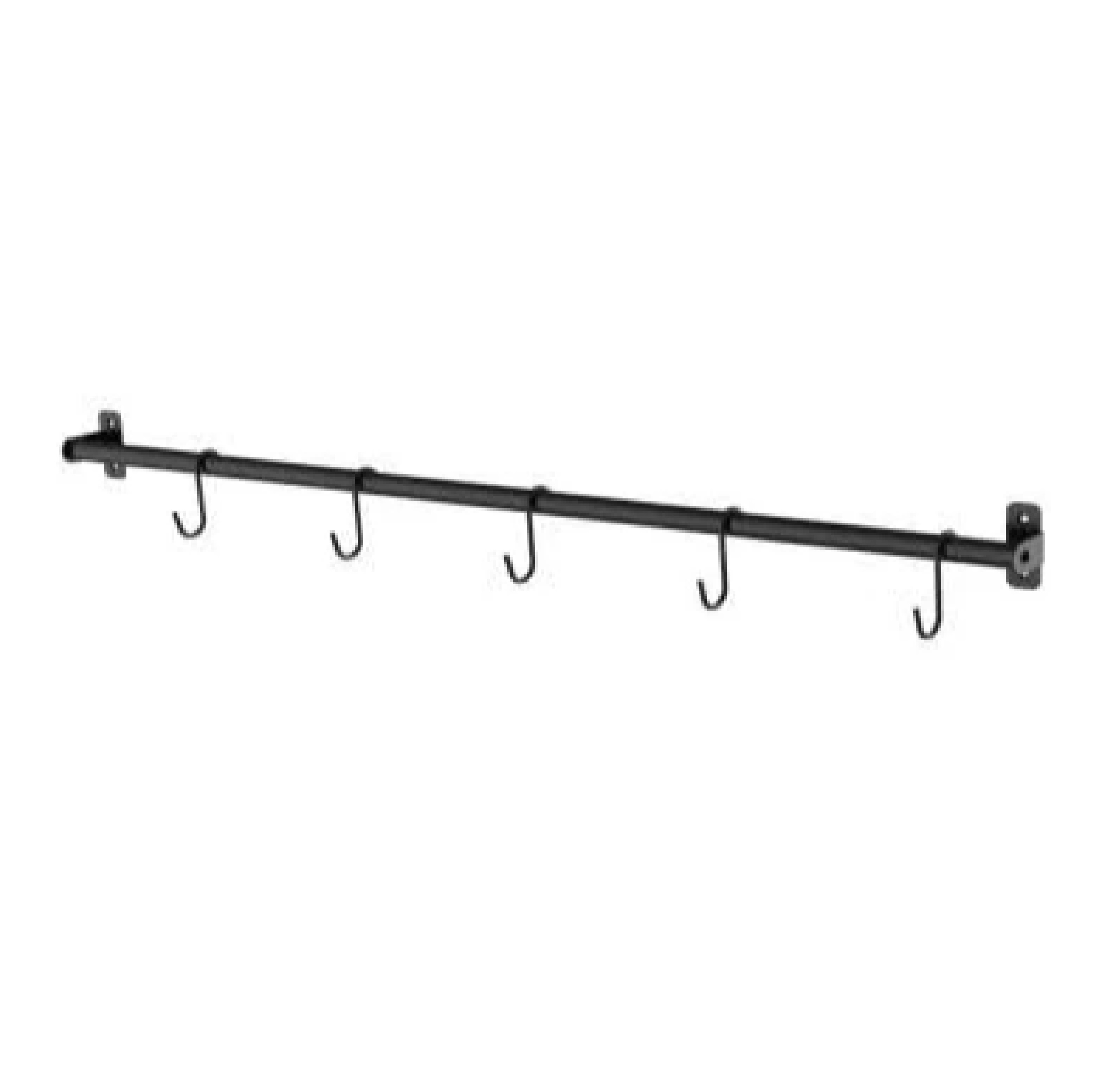 ราวแขวนพร้อมตะขอแขวนตัวเอส Darco KASSA HOME รุ่น WK112065-2 ขนาด 79 x 4.1 x 6.1 ซม. สีดำ