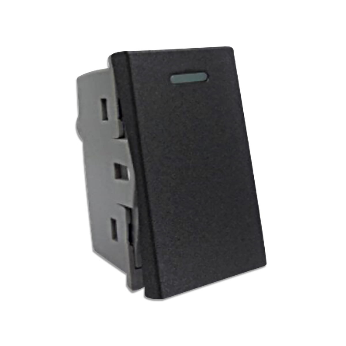 NANO สวิตช์ 1 ทาง 16A 250V ขนาด 1 ช่อง Urban series สีดำ รุ่น UR-SW101B (20 ชิ้น/กล่อง)