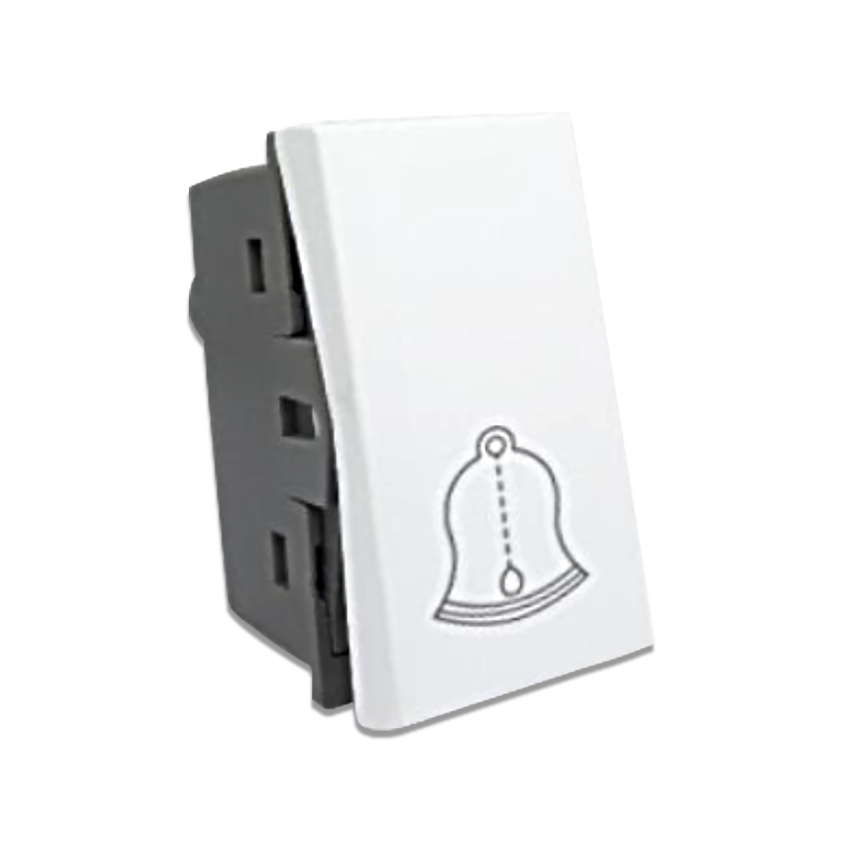 NANO สวิตช์กดกระดิ่ง 16A 250V ขนาด 1 ช่อง Urban series สีขาว รุ่น UR-B01W (20 ชิ้น/กล่อง)