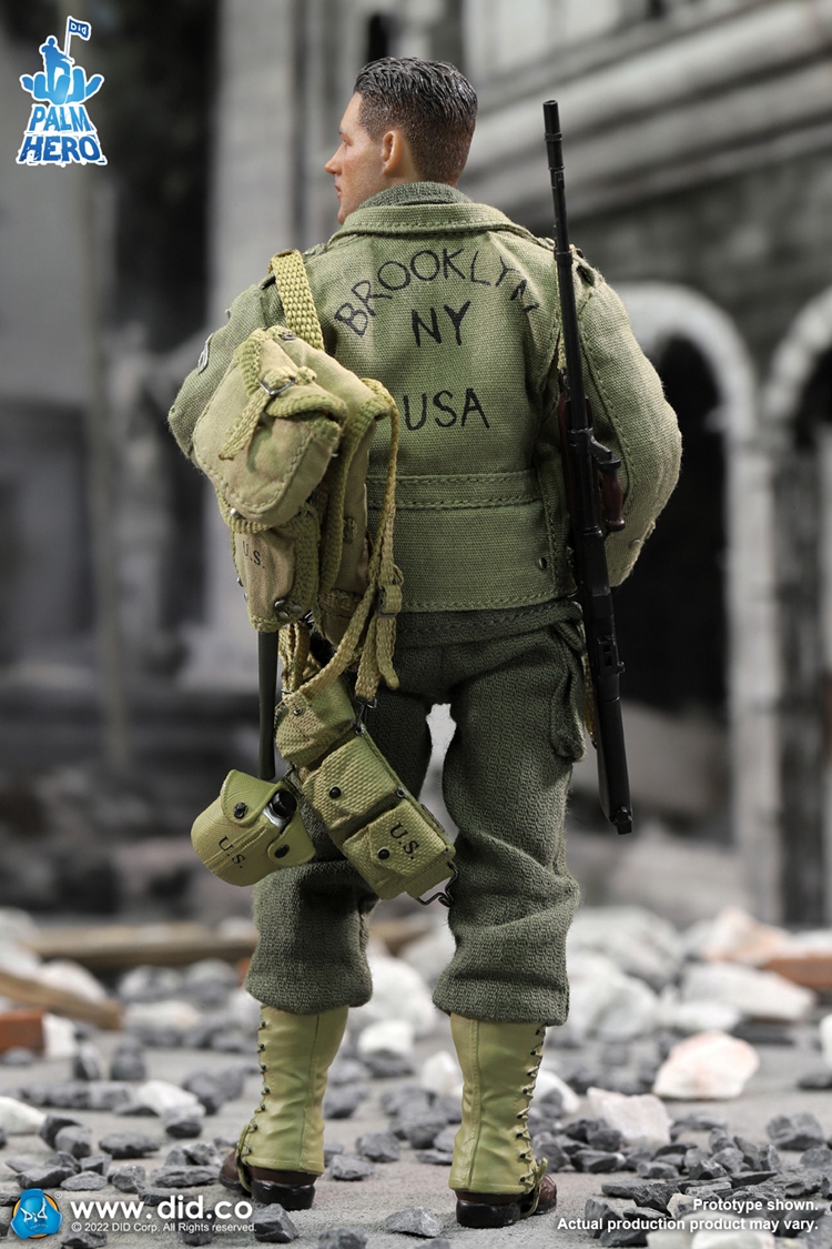 DID XA80012 1/12 Palm Hero Series WWII US 2nd Ranger Battalion Series 4 - Private Reiben