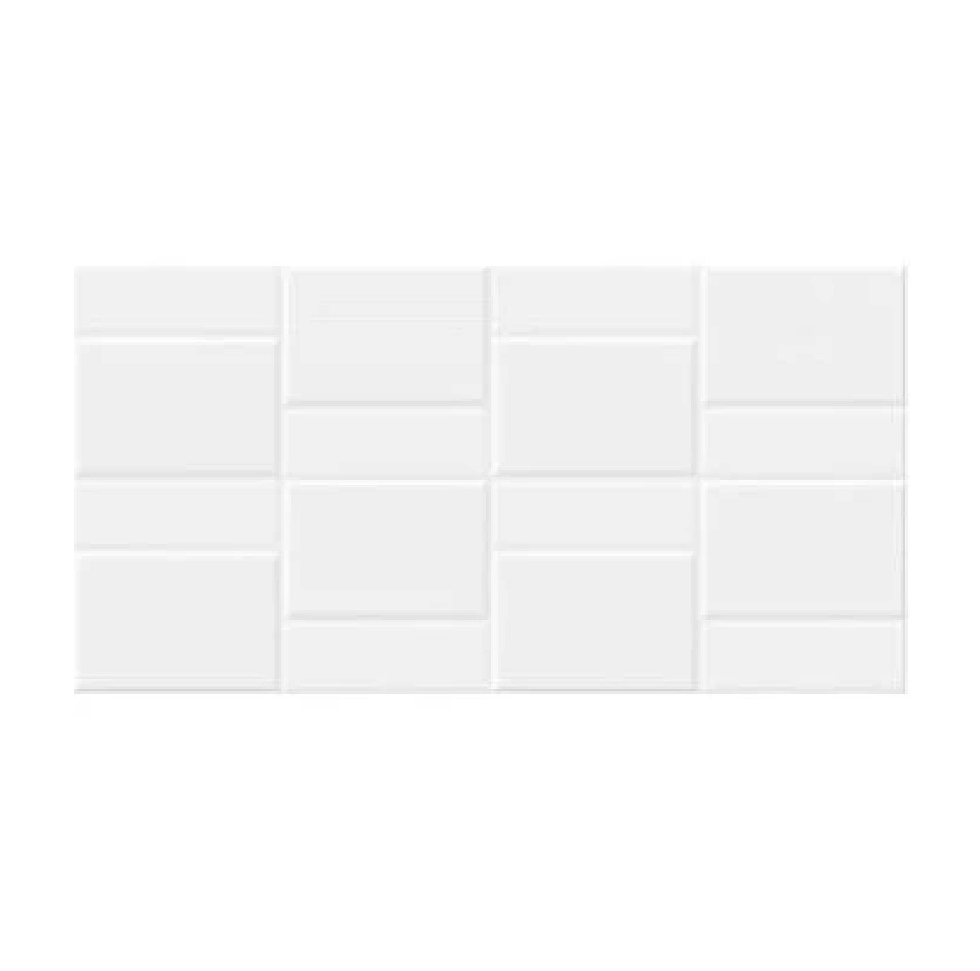 กระเบื้องผนัง COTTO รุ่น กราฟฟิโต้ ขนาด 20 x 40 ซม. (กล่อง 12 แผ่น) สีขาว