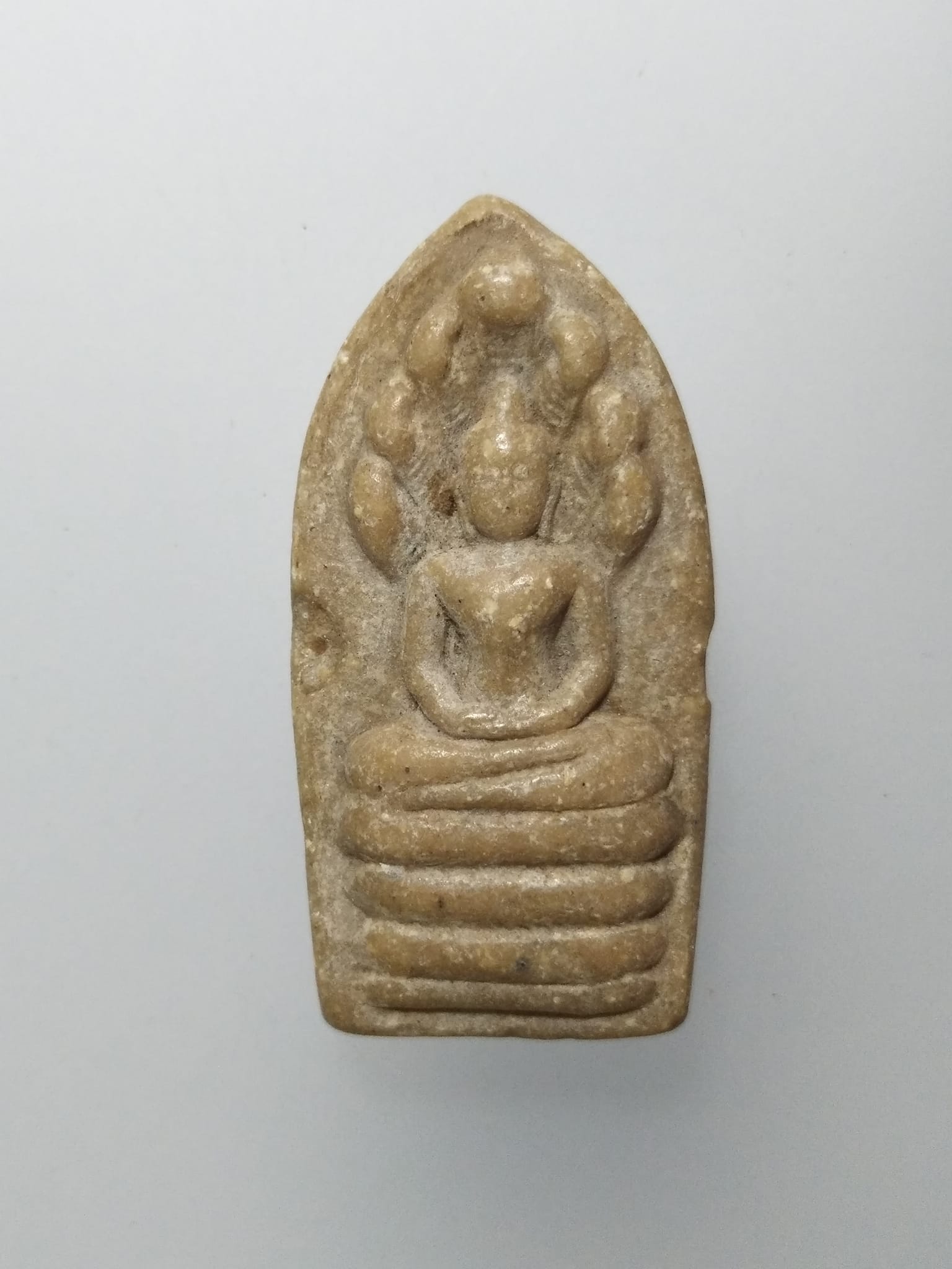 F119 พระผงนาคปรก เนื้อผงน้ำมัน หลวงพ่อกวย วัดโฆสิตาราม จ.ชัยนาท