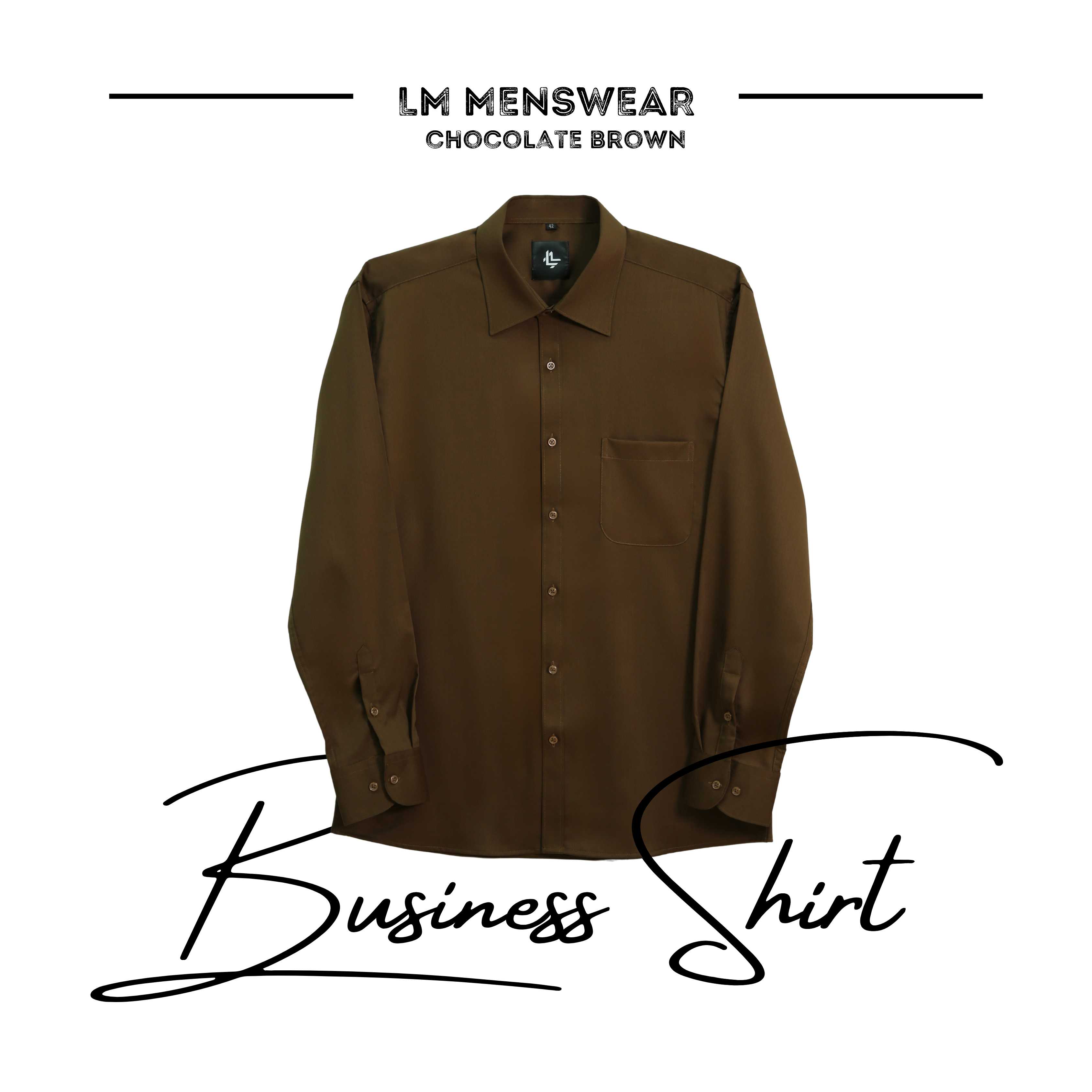 Business Shirt เสื้อเชิ้ต รุ่นบิสเนส โทนสีเหลือง น้ำตาล ปก Semi-Spread Collar ทางการ เหมาะสำหรับใส่เน็คไทด์