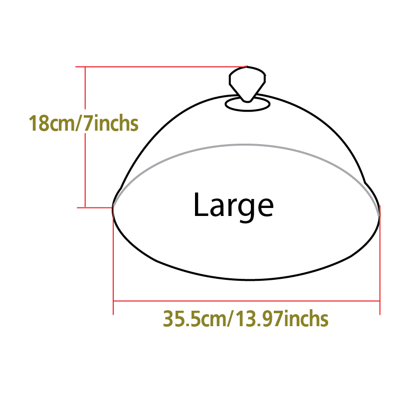 Dome cover food 35.5 cm. or 13.97 inchs 1607-007