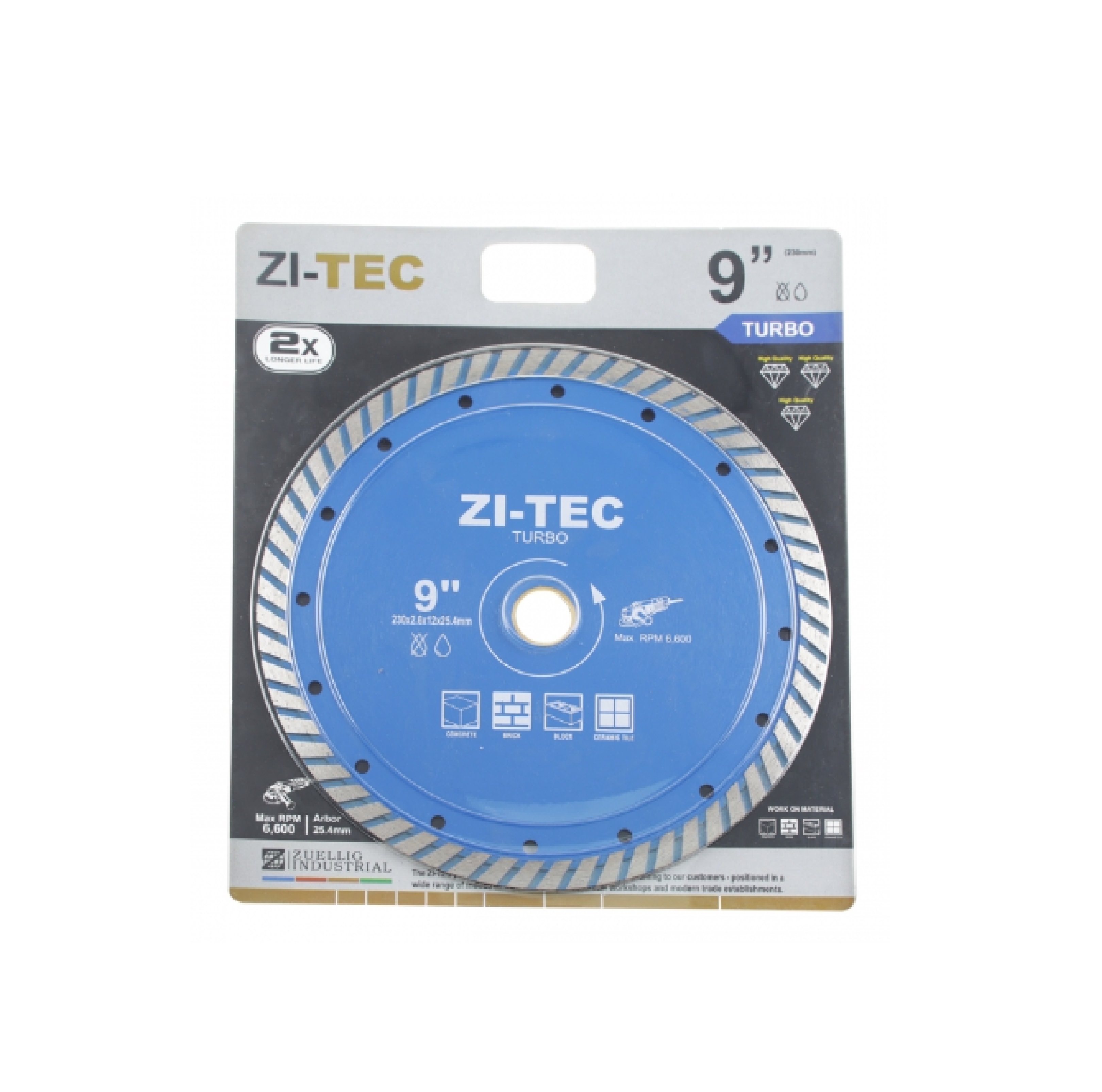 ZI-TEC ใบตัดคอนกรีต 9 นิ้ว ทูอินวัน