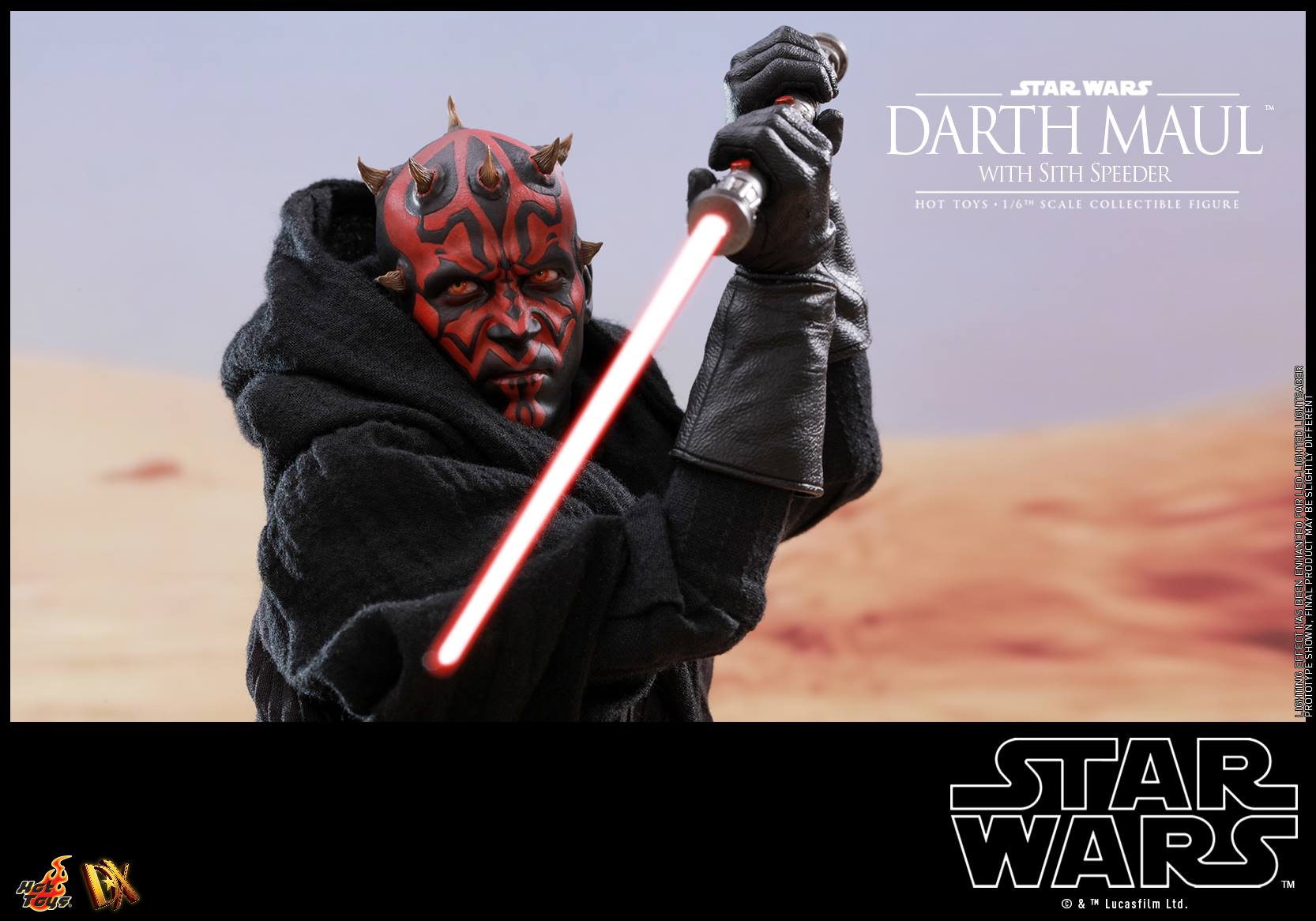 Hot Toys DX17 STAR WARS EPISODE I: THE PHANTOM MENACE - DARTH MAUL WITH SITH SPEEDER