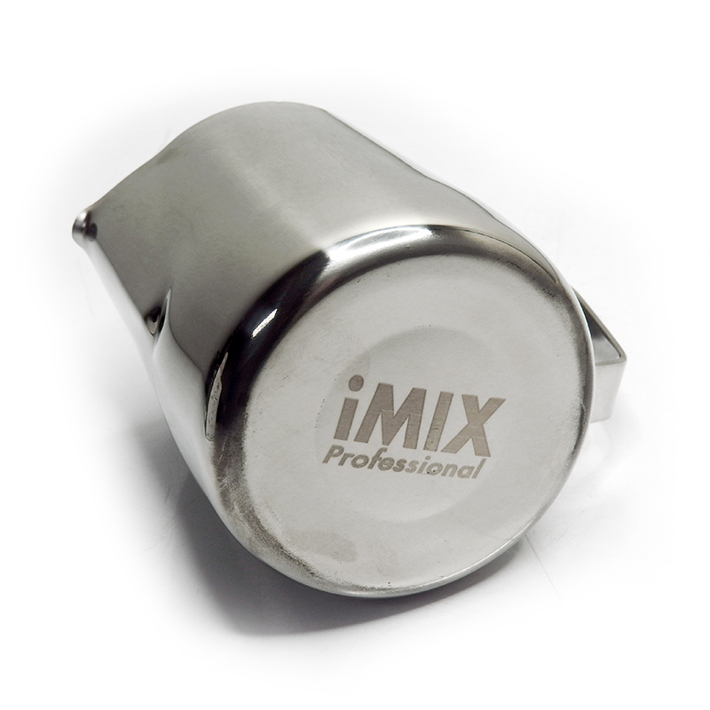 เหยือกเทฟองนมสแตนเลส ไอมิกซ์ มีสเกลด้านใน ขนาด 350 ซีซี (แบบหนา)