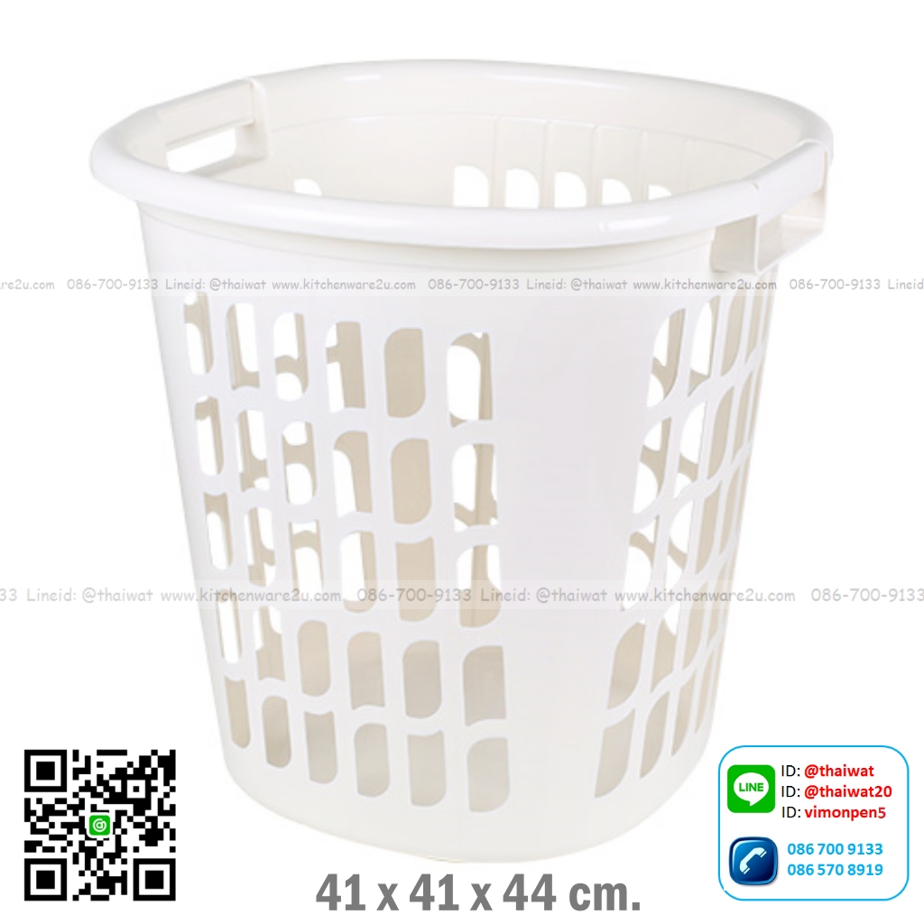 P01125 ตะกร้าผ้าเหลี่ยม (กว้าง 41* ยาว 41* สูง 44 cm) เกรดเอ No.1158 ราคาขายส่งต่อ 12 ใบ:เฉลี่ย 150 บต่อใบ