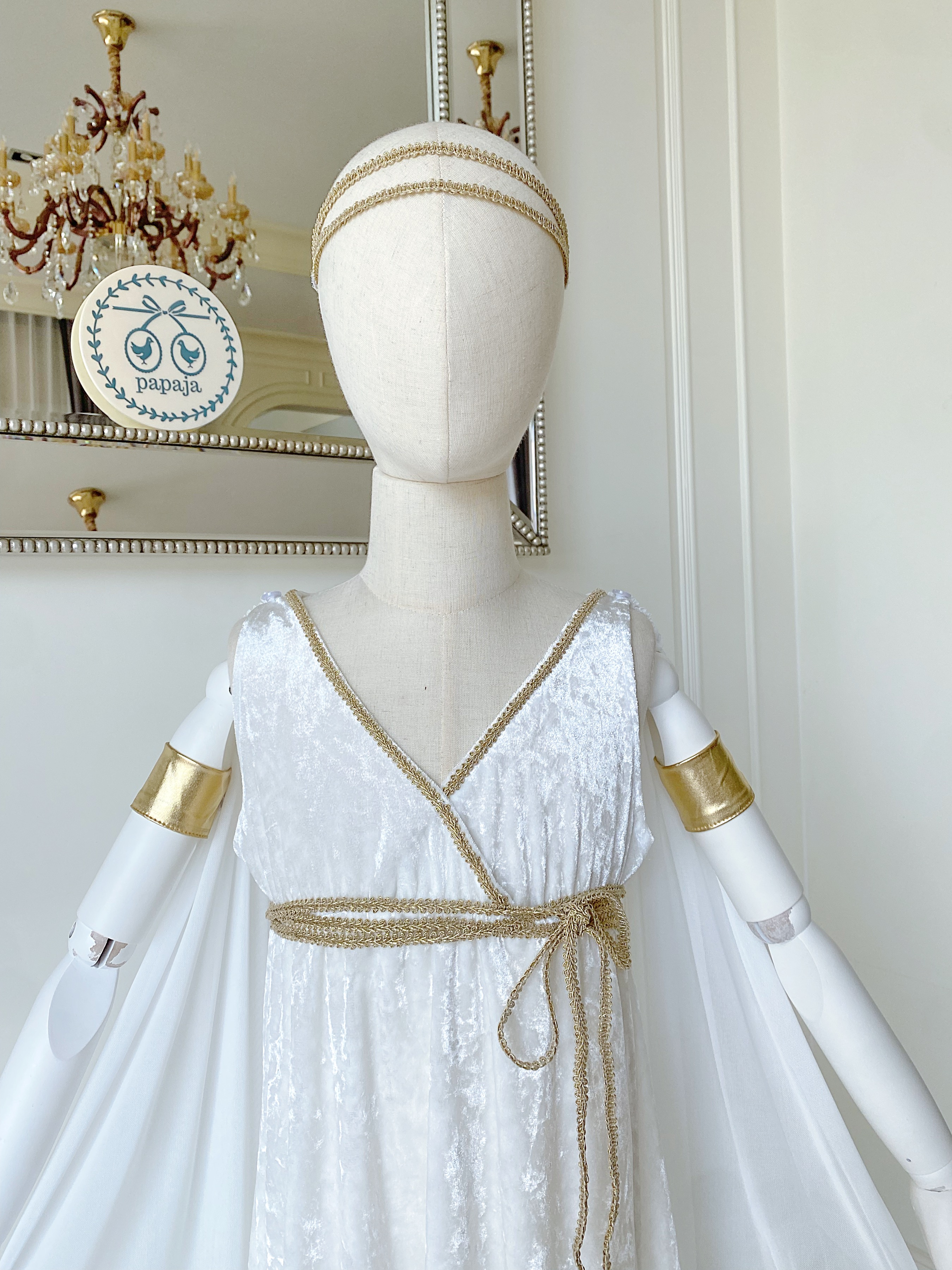 ชุดคอสเพลย์ ชุดประจำชาติกรีก (Greek) เด็กหญิง ชุดเทพธิดาเจ้าหญิงโรมัน