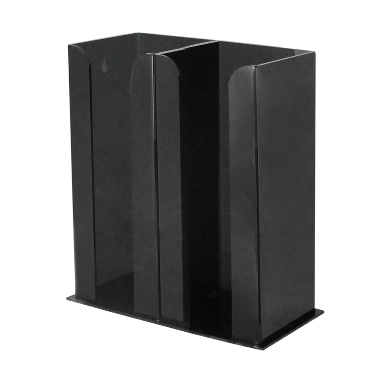 2 compartment acrylic box for keep drink glass