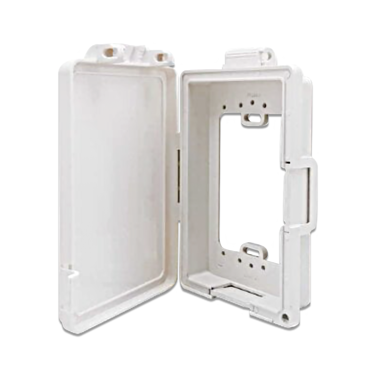 NANO ฝาครอบแผงหน้ากากกันน้ำแบบเรียบ สีขาว รุ่น NANO-413W (20 ชิ้น/กล่อง)