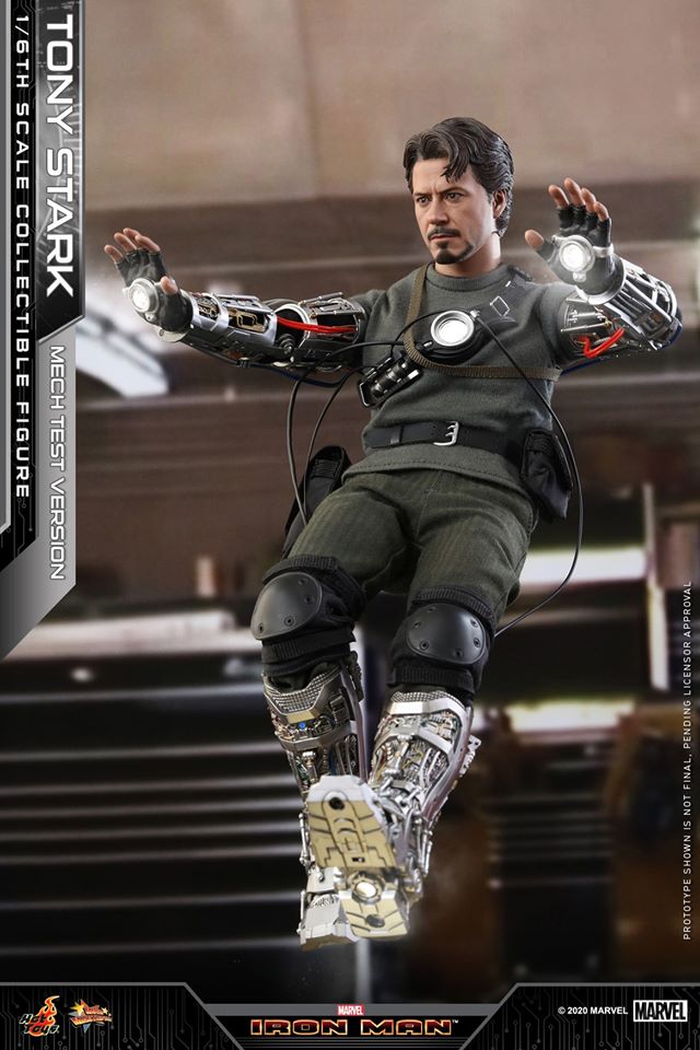 Hot Toys MMS581B 1/6 Iron Man - Tony Stark (Mech Test Version) (Special Edition Bonus)